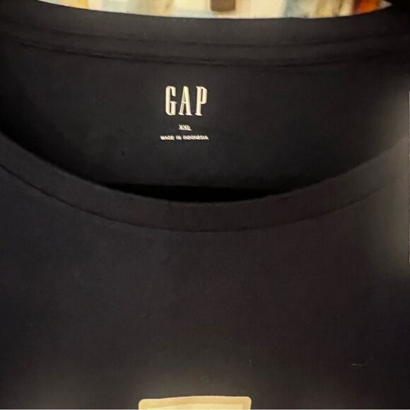 NWT Men's Gap logo t shirt size xxl‎ in navy - Picture 8 of 9